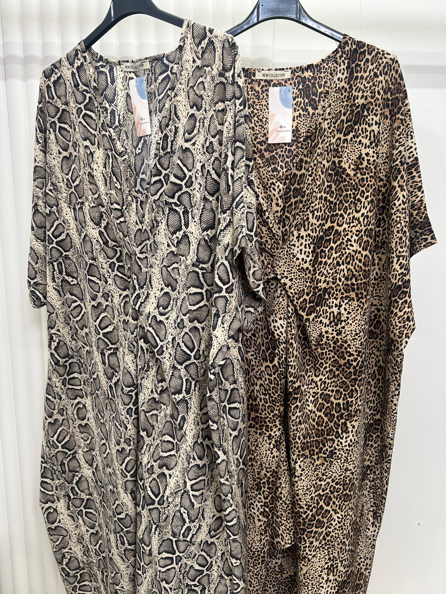 Twist Front Animal Print Dress