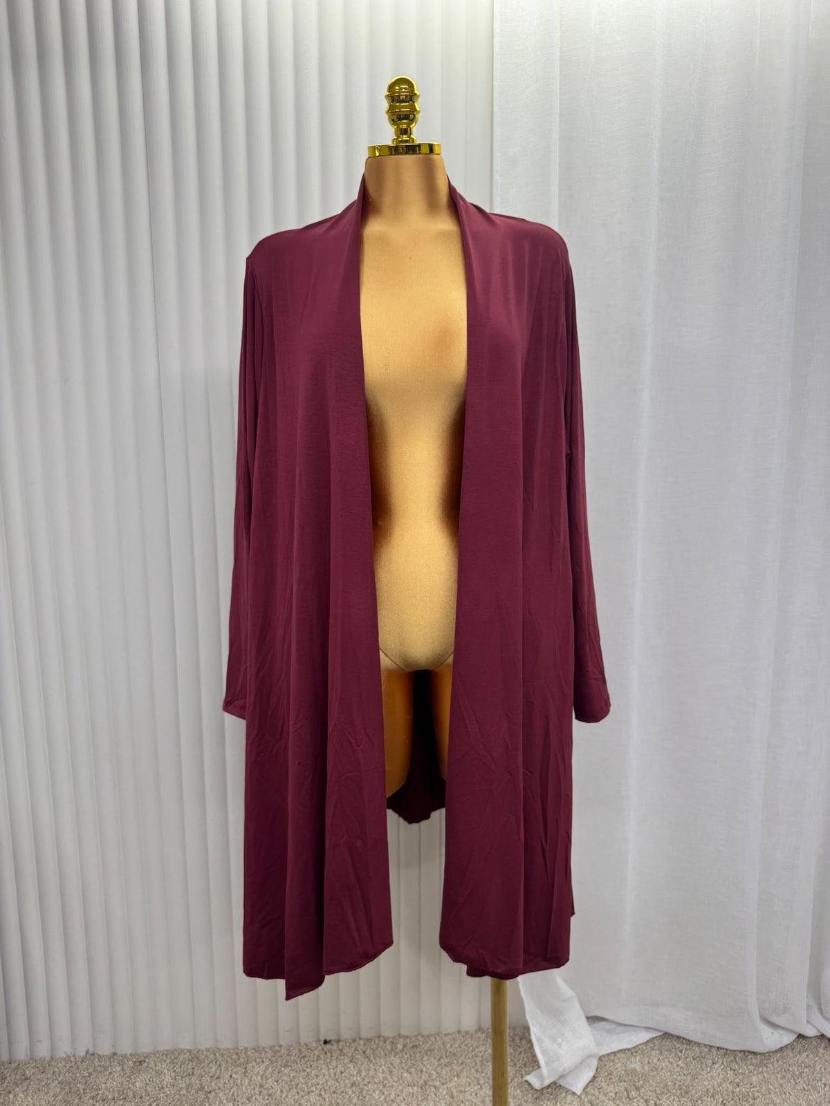 Long Open Front Cardigan - One size UK10-22 THICC FASHIONS PLUS SIZE CURVE