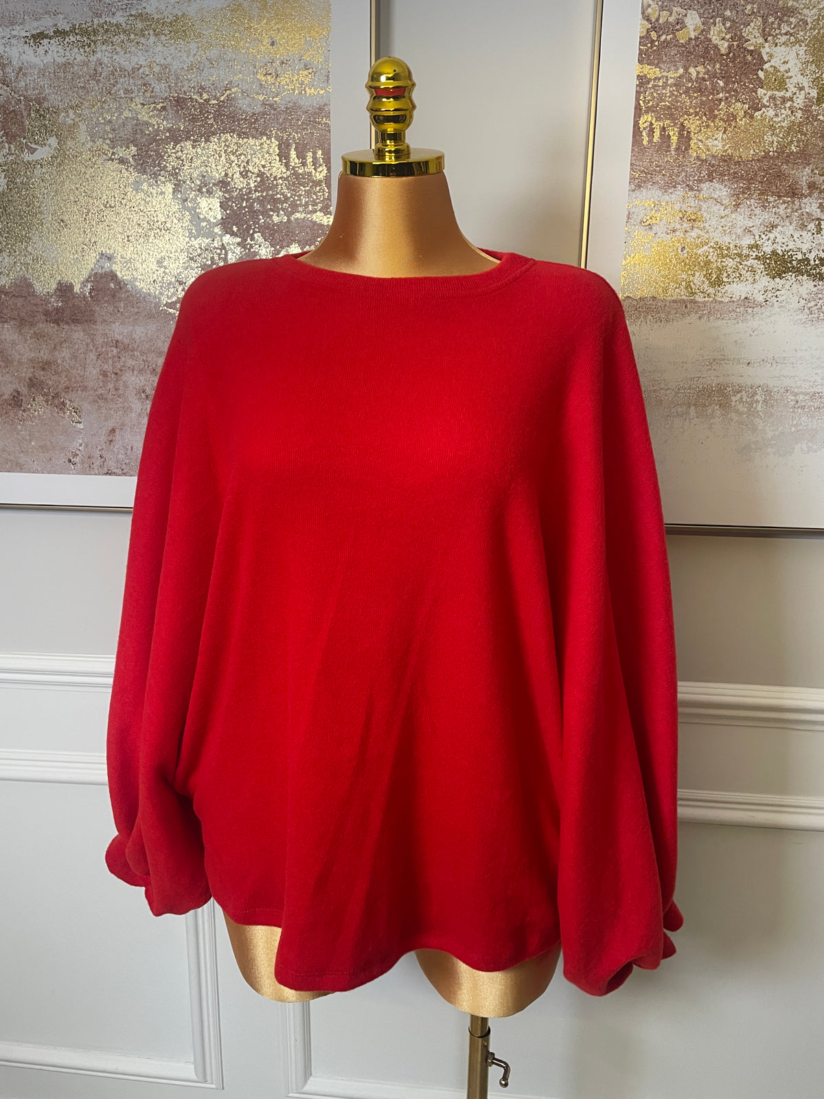 Batwing Soft Knit Round Neck Jumper – One Size UK10–24 - THICC FASHIONS PLUS SIZE CURVE