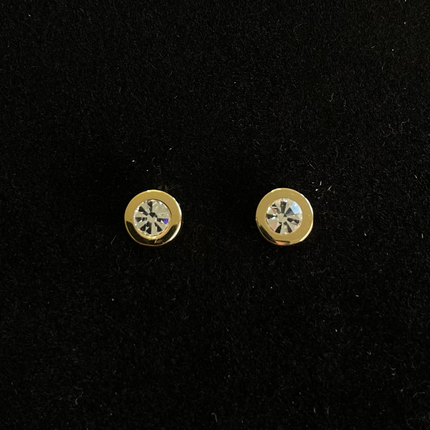 Minimalist Crystal Halo Stud Earrings