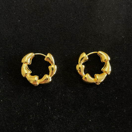 Chunky Sculptural Hoop Earrings