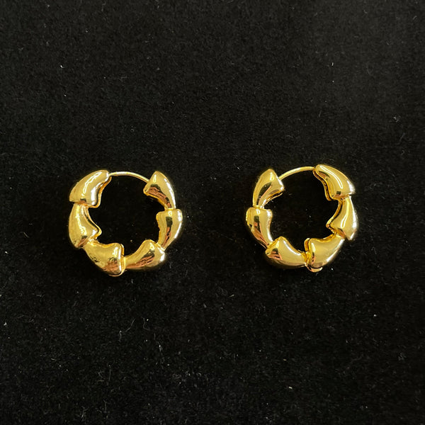 Chunky Sculptural Hoop Earrings