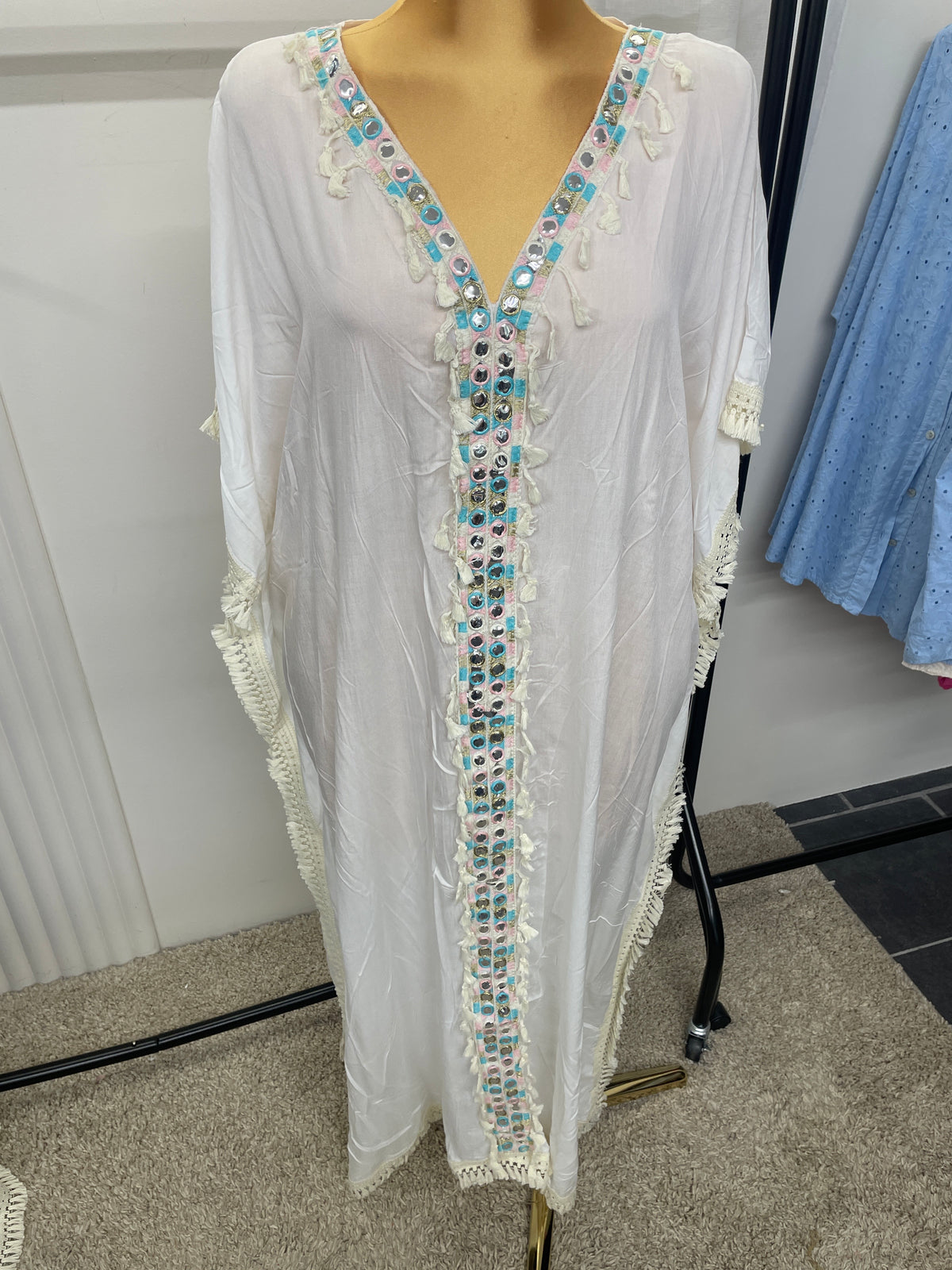 Boho Fringe Kaftan - One size 10-24