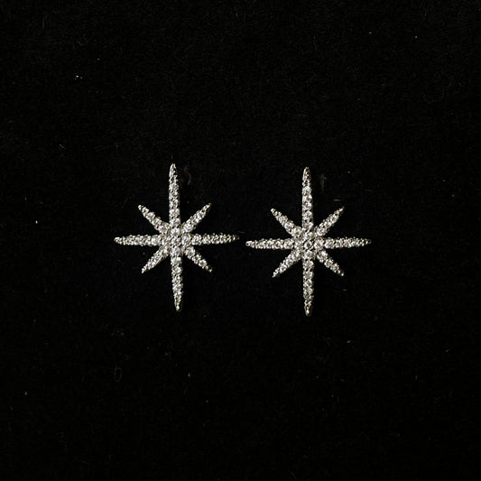Celestial Star Pavé Stud Earrings