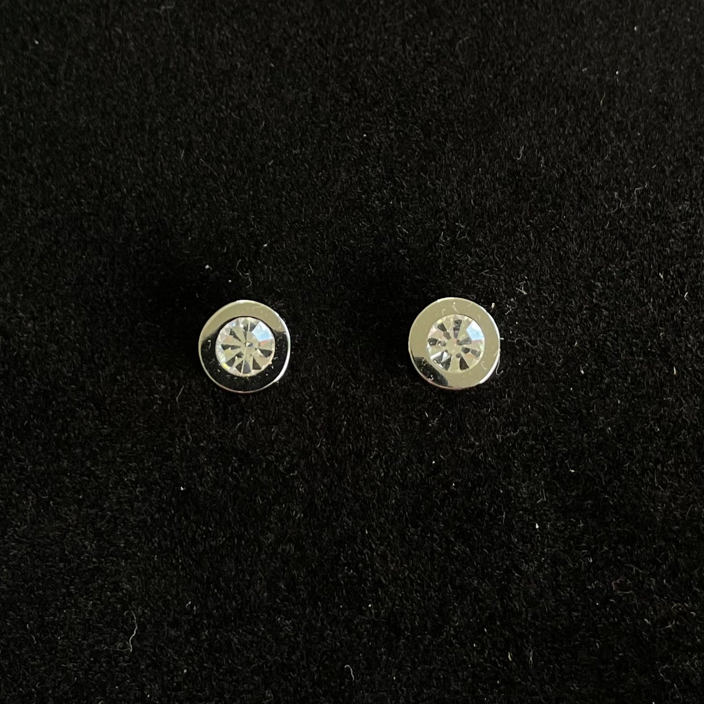 Minimalist Crystal Halo Stud Earrings