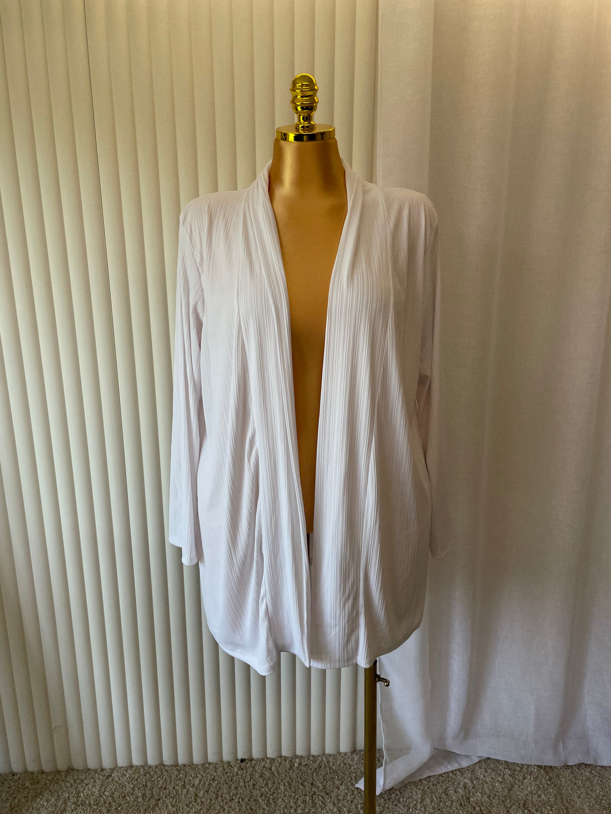 Ribbed Open Front Cardigan - One size UK10-22 THICC FASHIONS