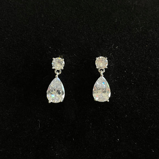 Elegant Pear-Cut Drop Earrings
