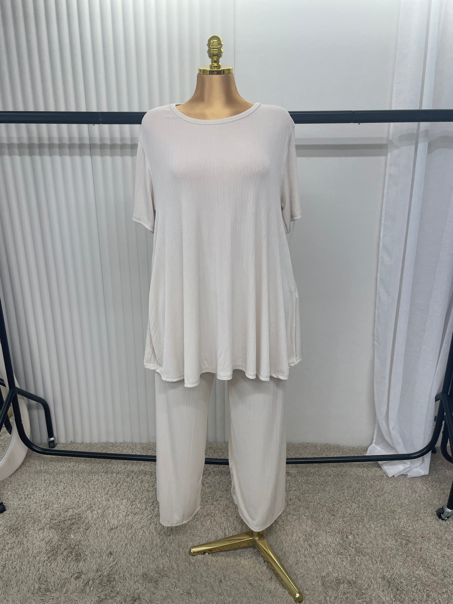 Ribbed Lounge Co-Ord Set (One size UK10-24)