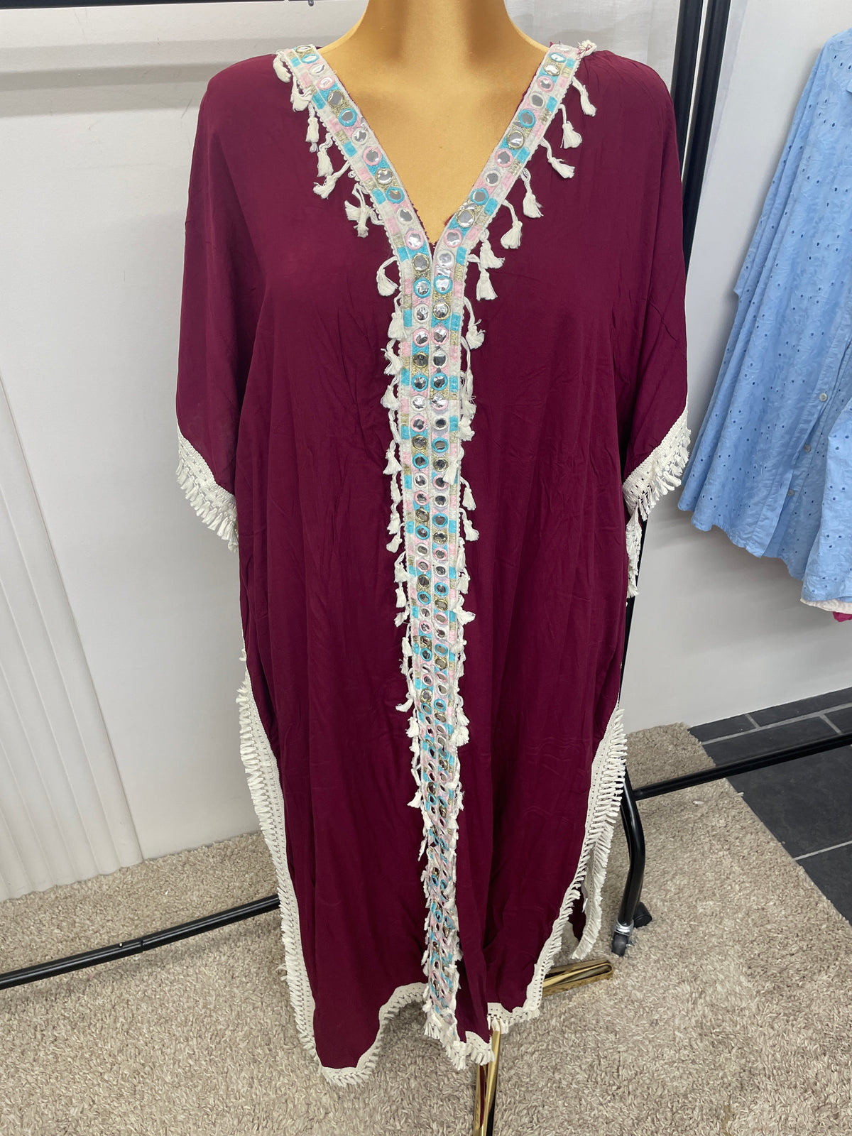 Boho Fringe Kaftan - One size 10-24