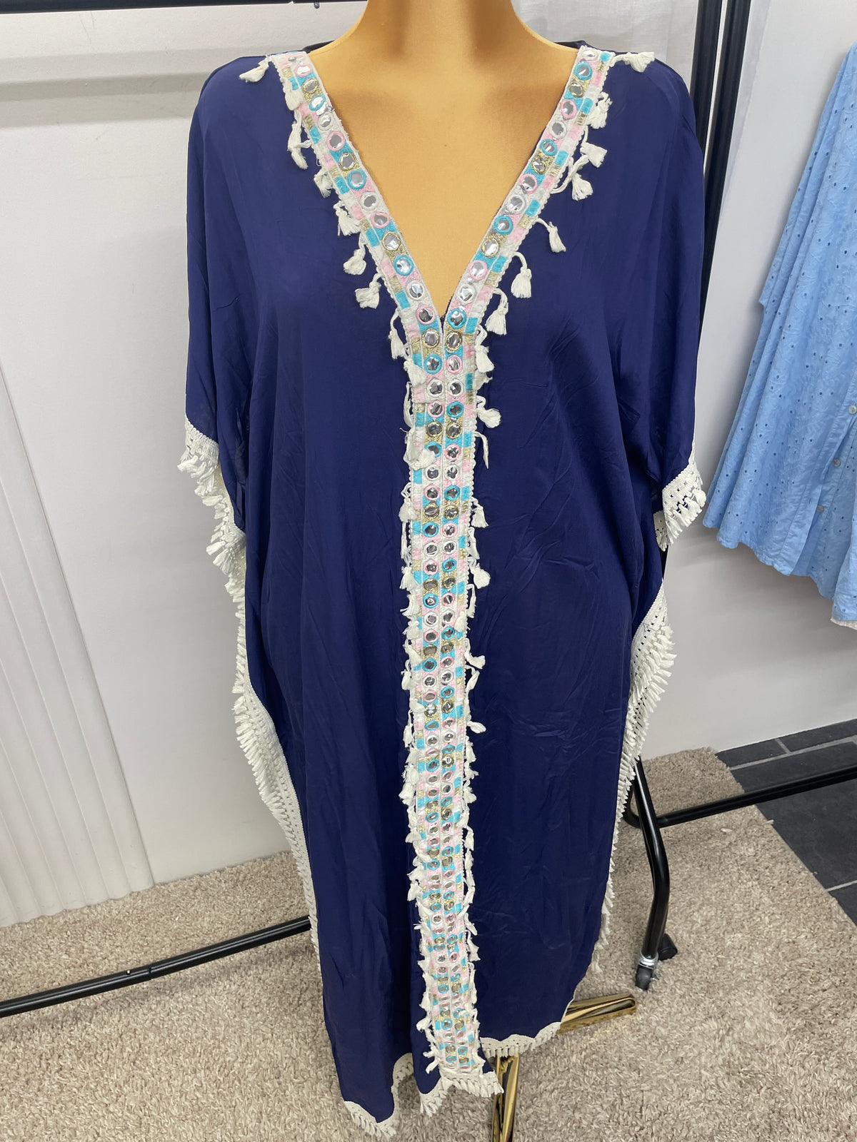 Boho Fringe Kaftan - One size 10-24