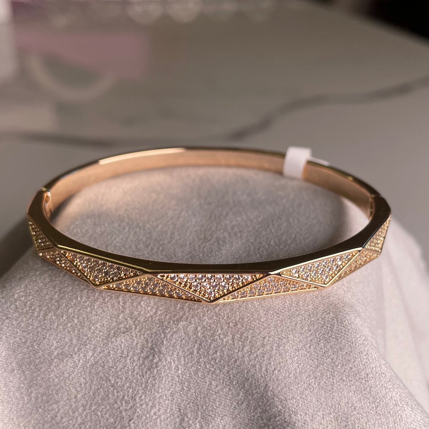 Prism Pavé Diamanté Bangle
