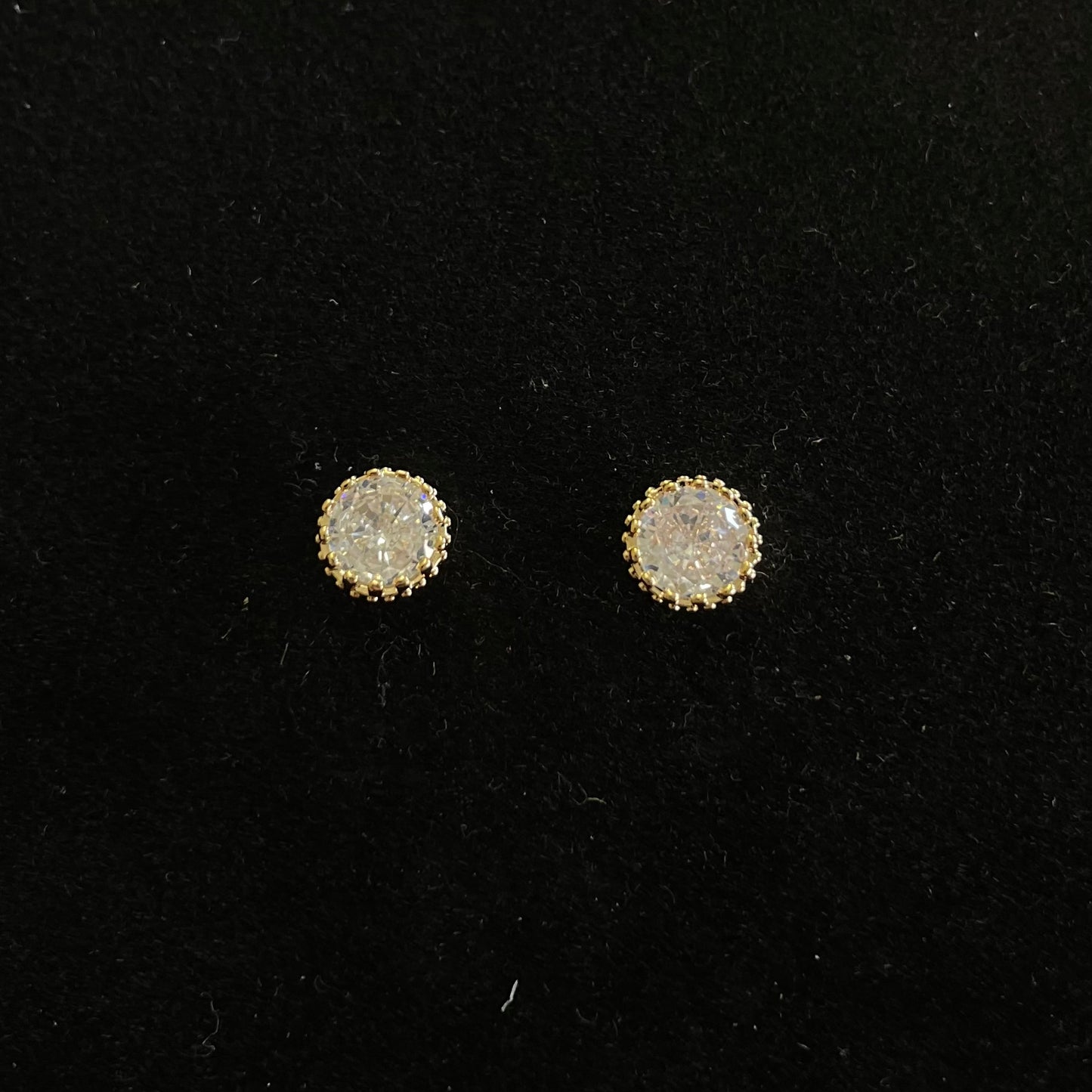 Halo Cubic Zirconia Stud Earrings