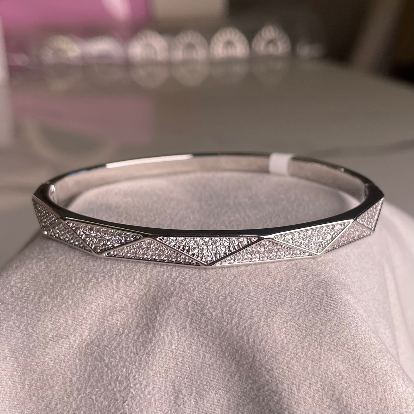 Prism Pavé Diamanté Bangle