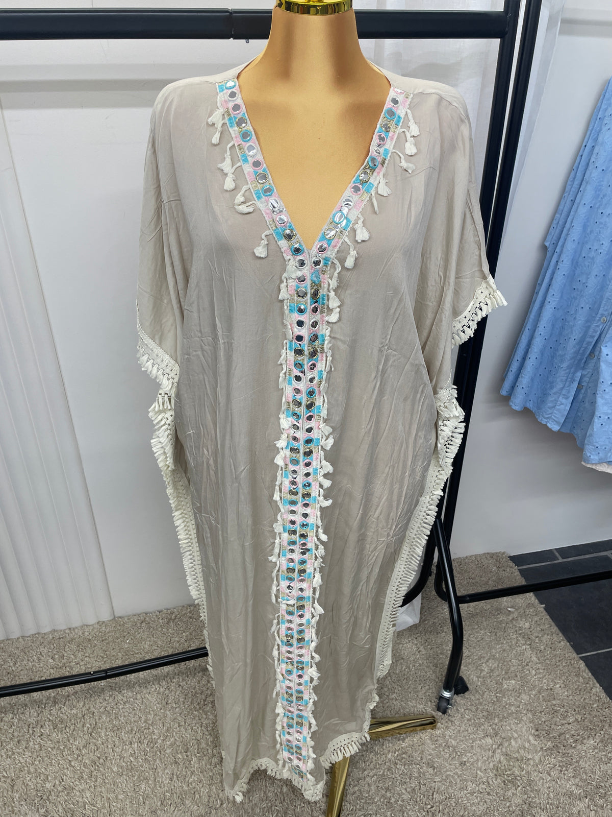 Boho Fringe Kaftan - One size 10-24