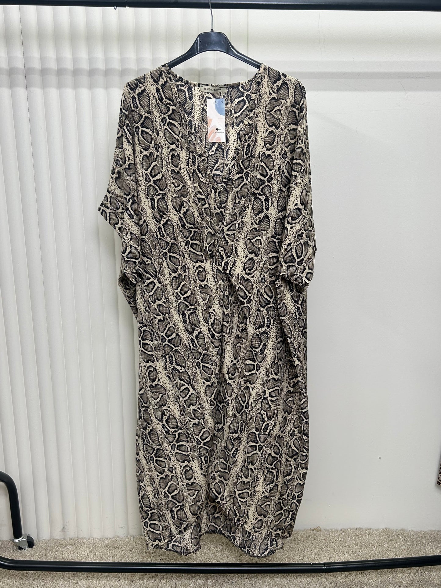 Twist Front Animal Print Dress