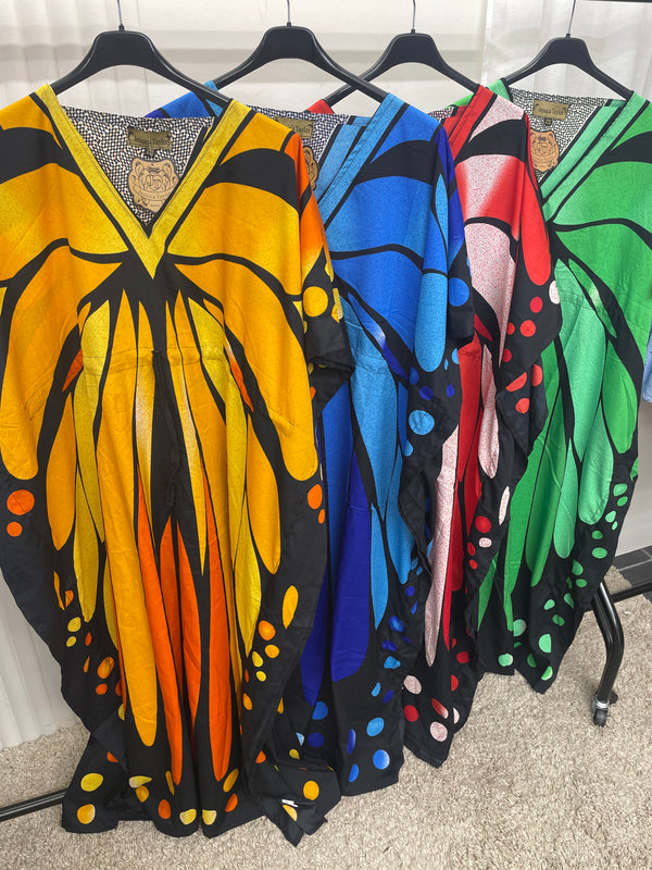 Butterfly kaftan with drawstring - One size 10-24