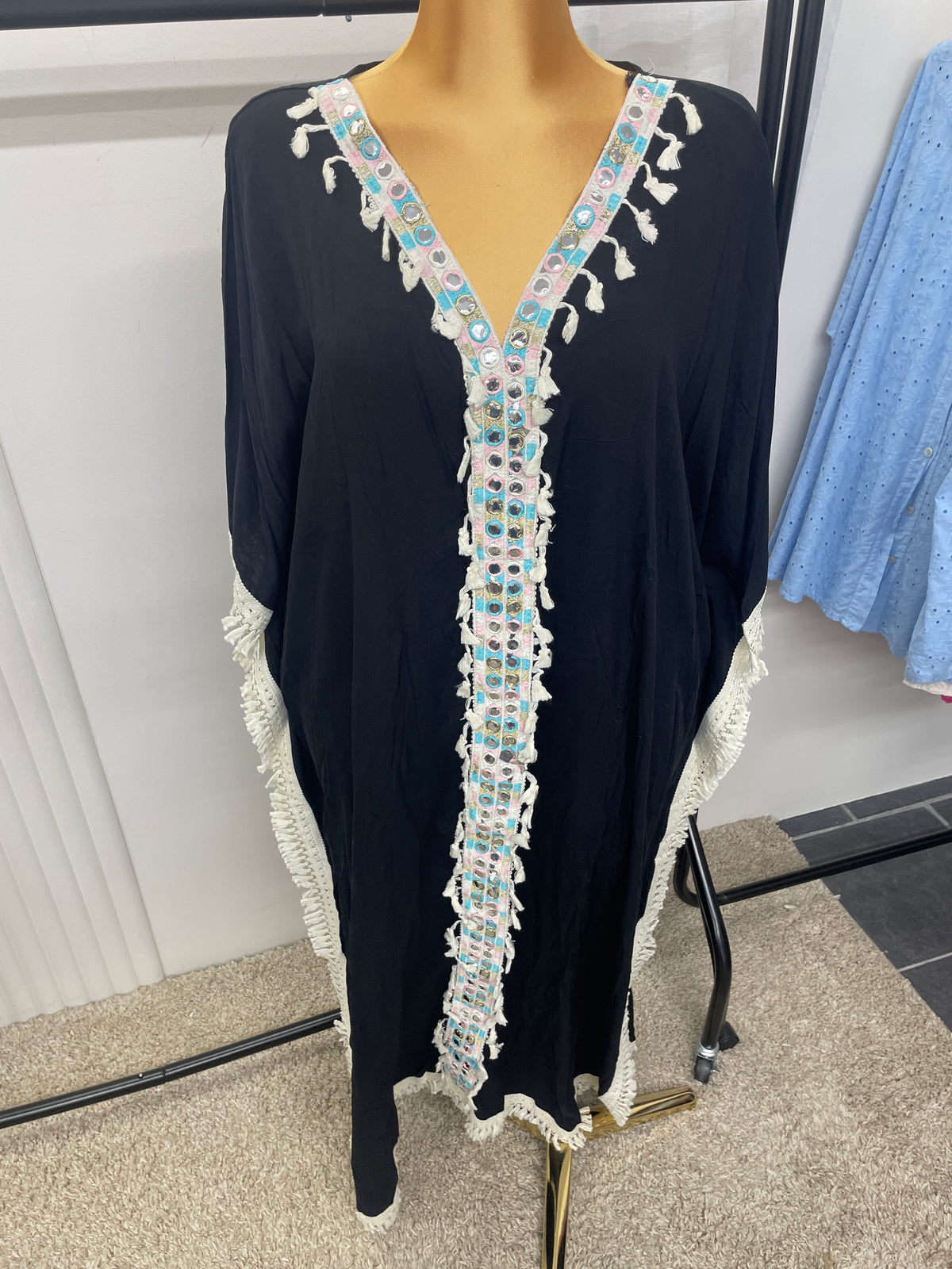 Boho Fringe Kaftan - One size 10-24