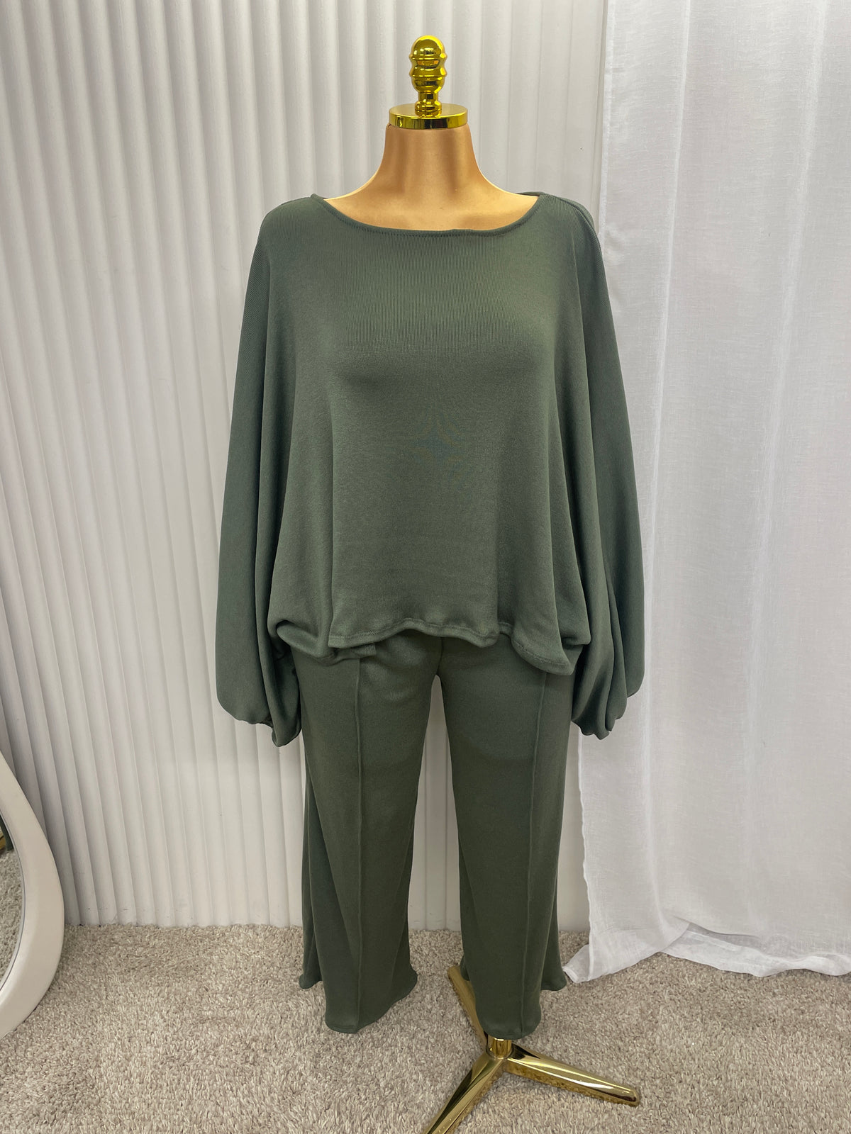 Batwing Lounge Co-Ord Set – Wide Leg Trousers & Oversized Top Women’s - One Size UK 10-22 THICC FASHIONS PLUS SIZE CURVE