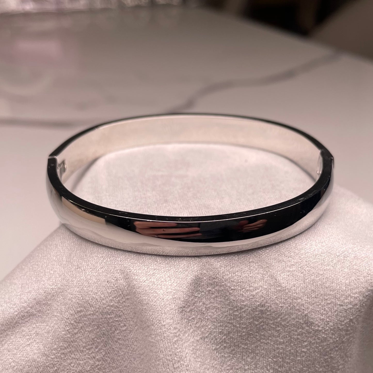 Modern Polished Cuff Bracelet