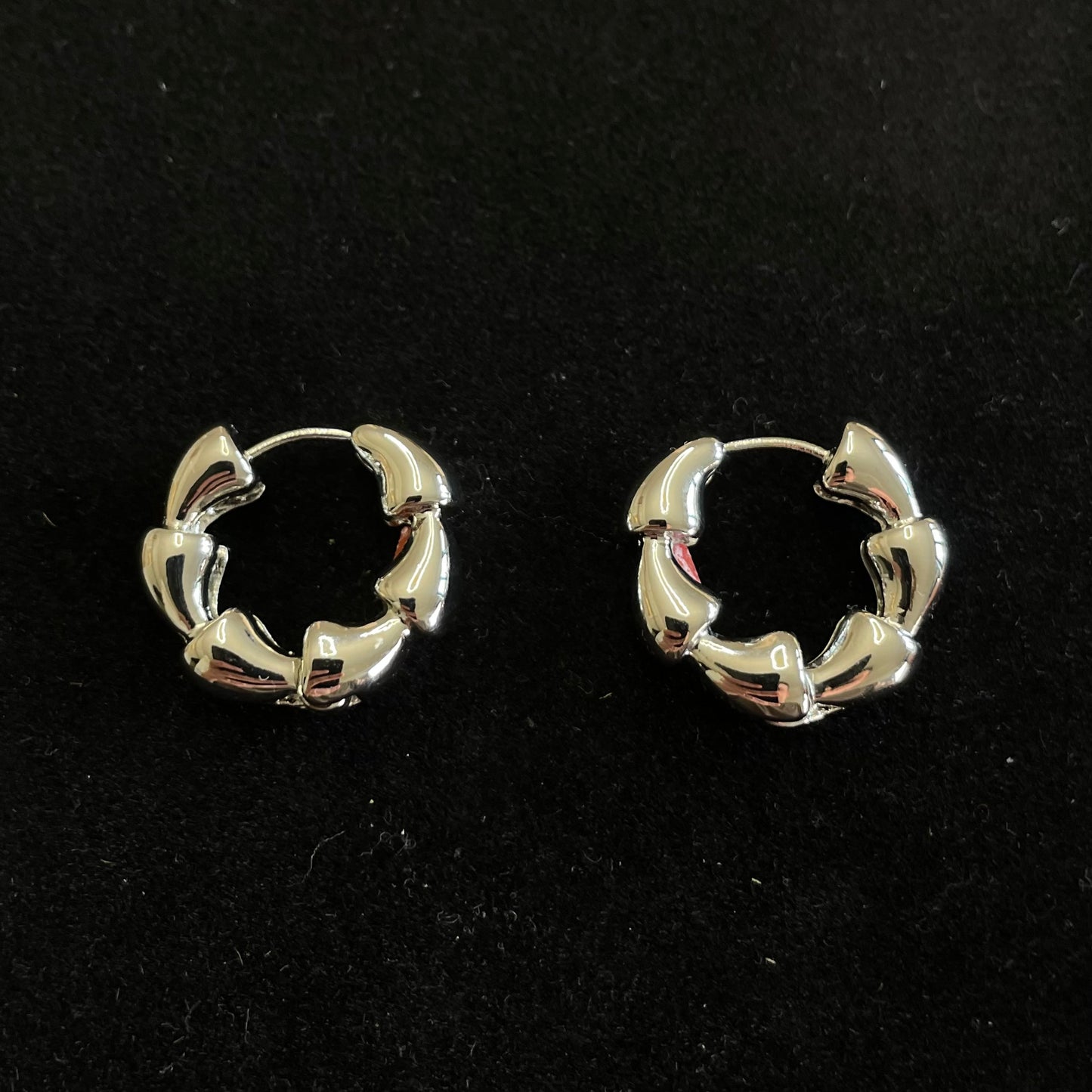 Chunky Sculptural Hoop Earrings