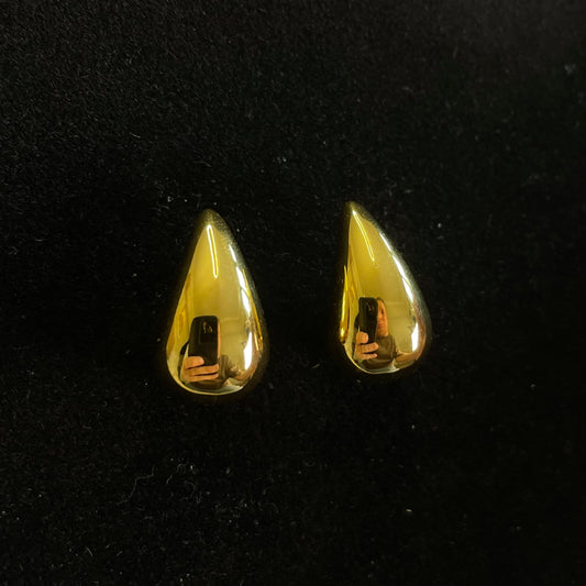 Teardrop Mirror Finished Earrings