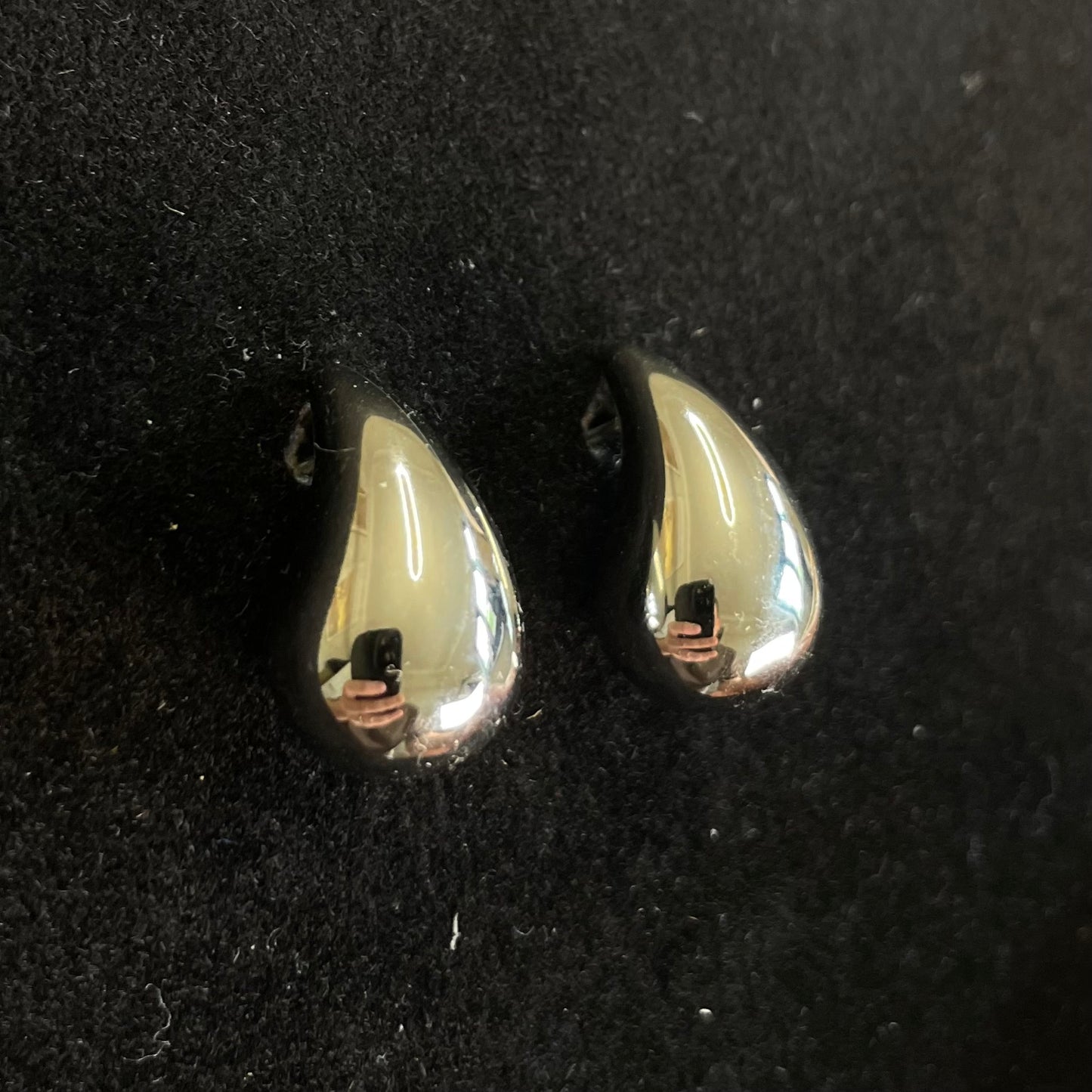 Teardrop Mirror Finished Earrings
