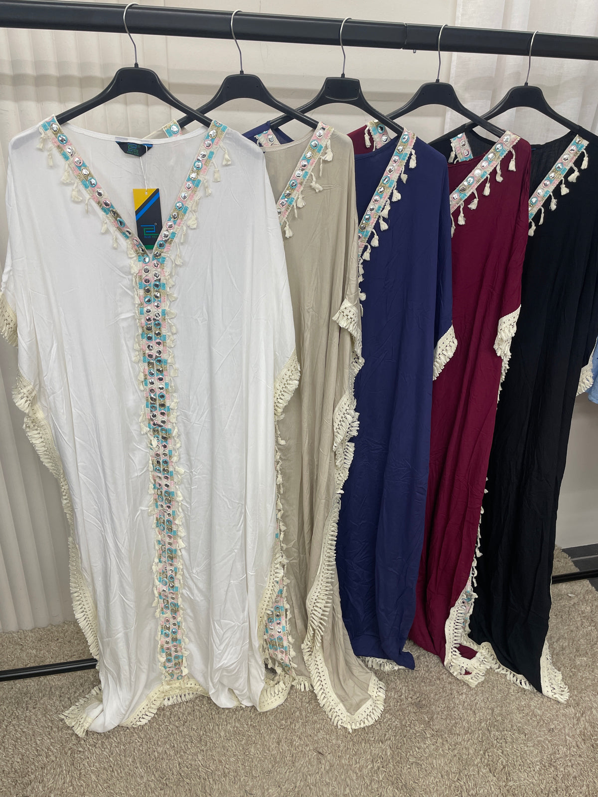 Boho Fringe Kaftan - One size 10-24