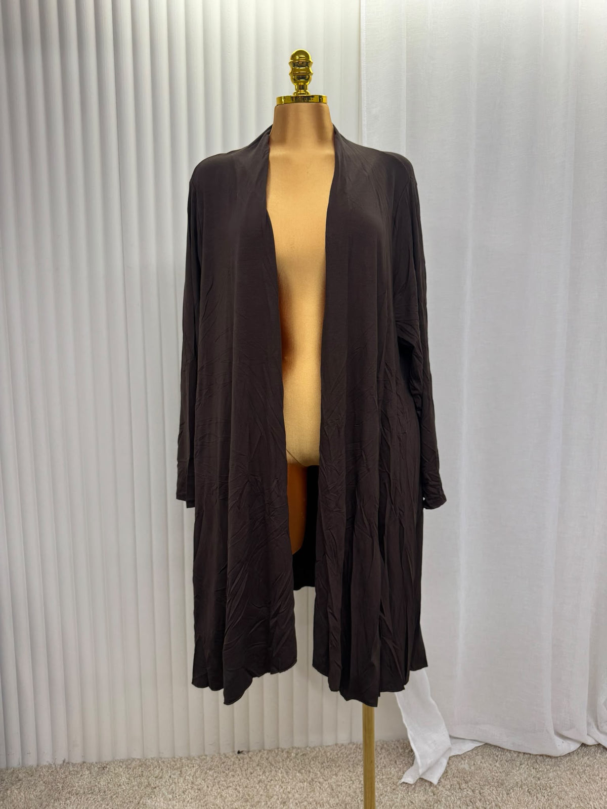 Long Open Front Cardigan - One size UK10-22 THICC FASHIONS PLUS SIZE CURVE