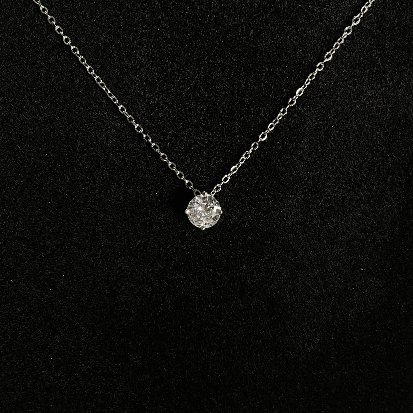 Solitaire Pendant Necklace