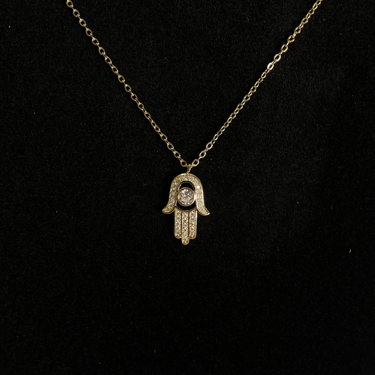 Hamsa Hand Pendant Necklace