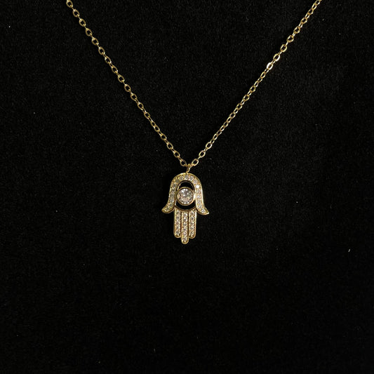 Hamsa Hand Pendant Necklace