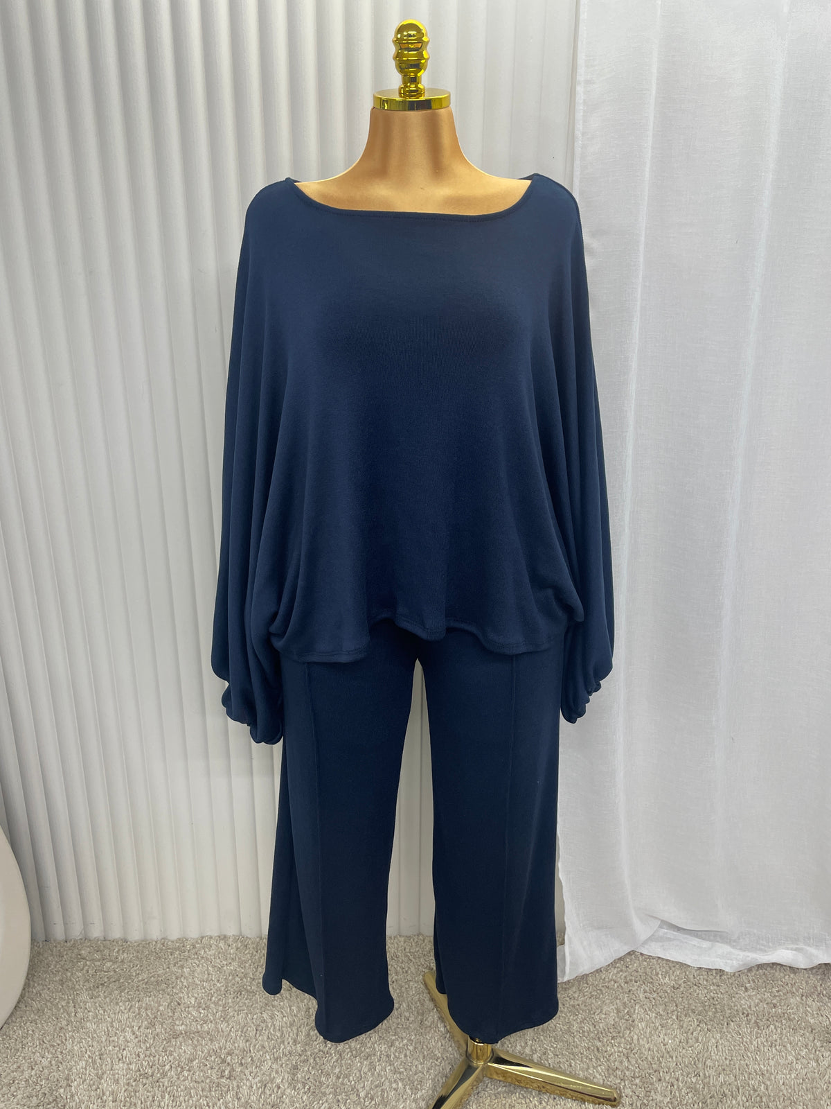 Batwing Lounge Co-Ord Set – Wide Leg Trousers & Oversized Top Women’s - One Size UK 10-22 THICC FASHIONS PLUS SIZE CURVE