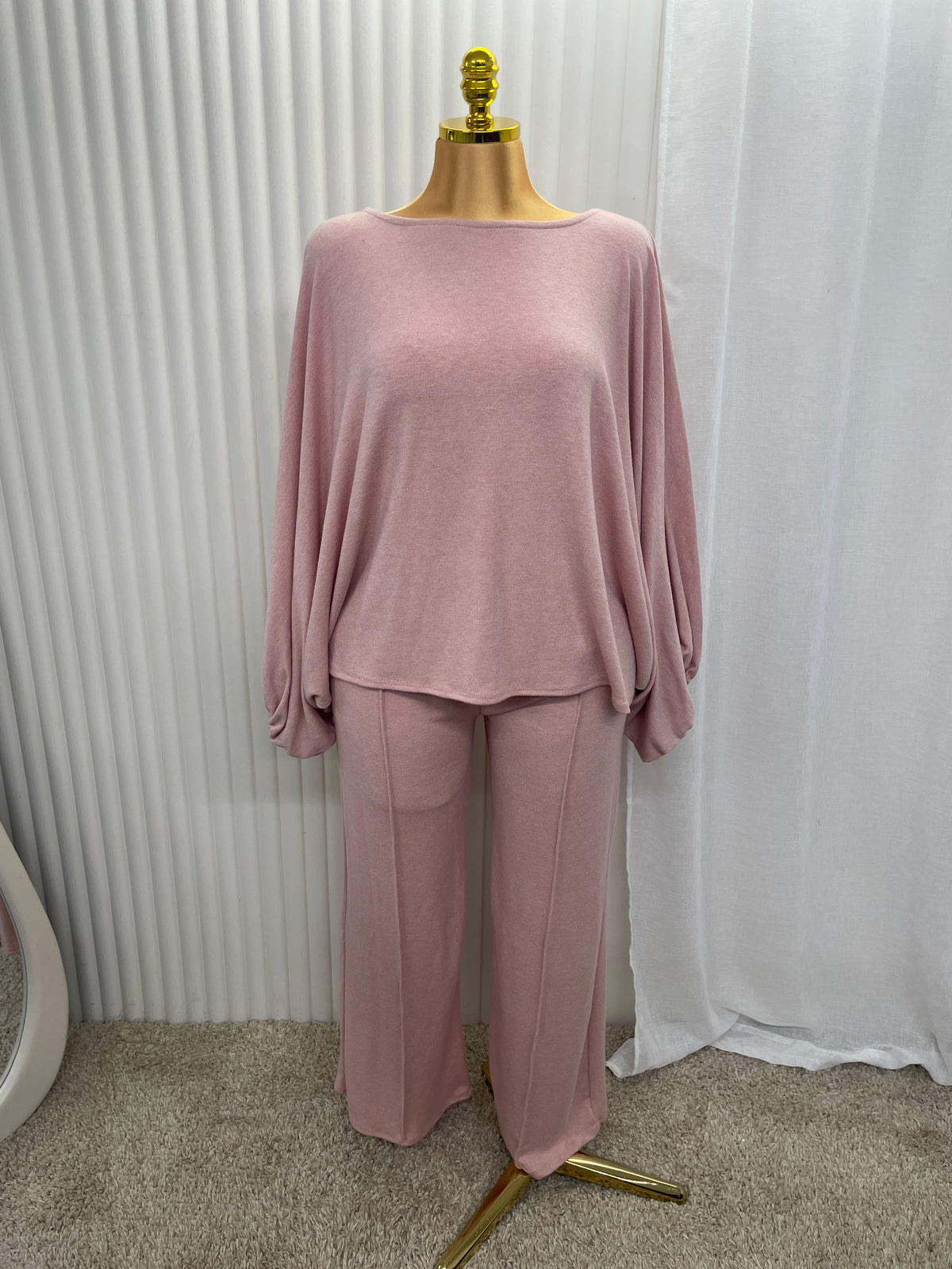 Batwing Lounge Co-Ord Set – Wide Leg Trousers & Oversized Top Women’s - One Size UK 10-22 THICC FASHIONS PLUS SIZE CURVE