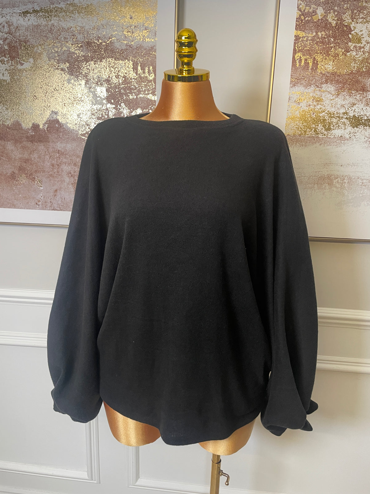 Batwing Soft Knit Round Neck Jumper – One Size UK10–24 - THICC FASHIONS PLUS SIZE CURVE