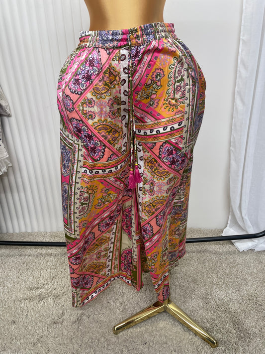 Paisley Print Trousers - One size UK10-20