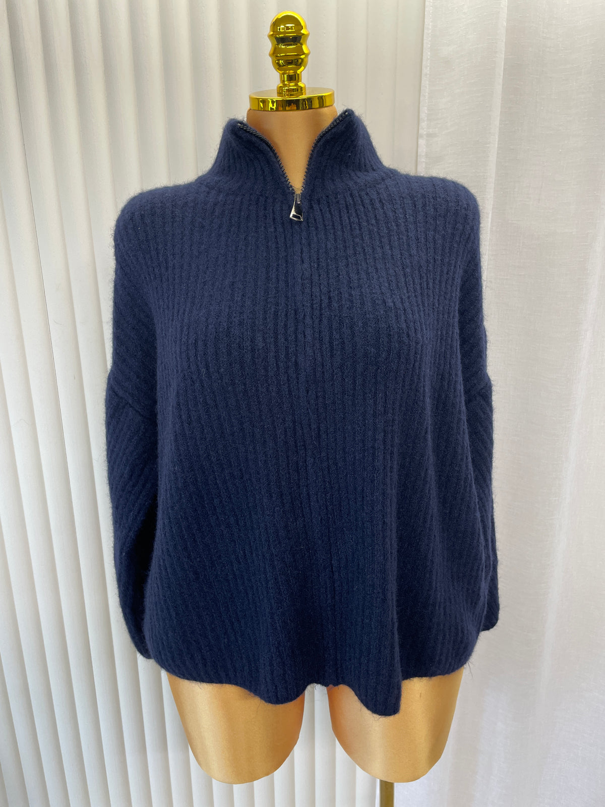 Chunky Ribbed Full-Zip Knit Jumper – UK10-24 THICC FASHIONS Plus Size Curve