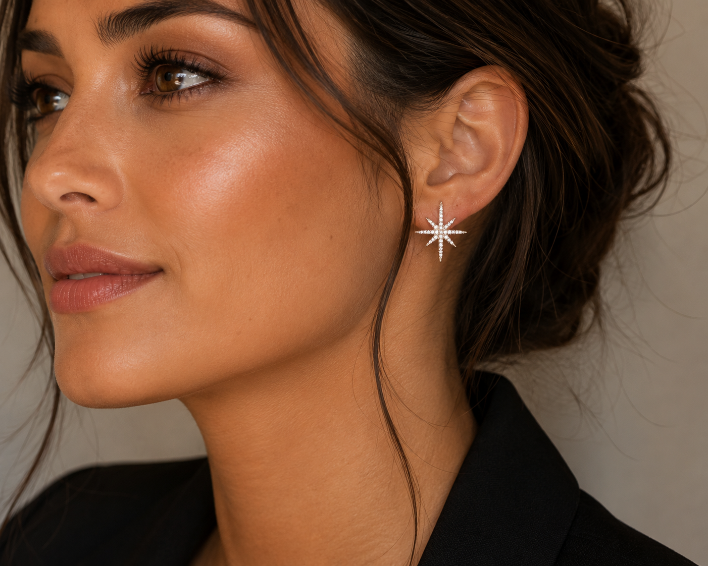 Celestial Star Pavé Stud Earrings