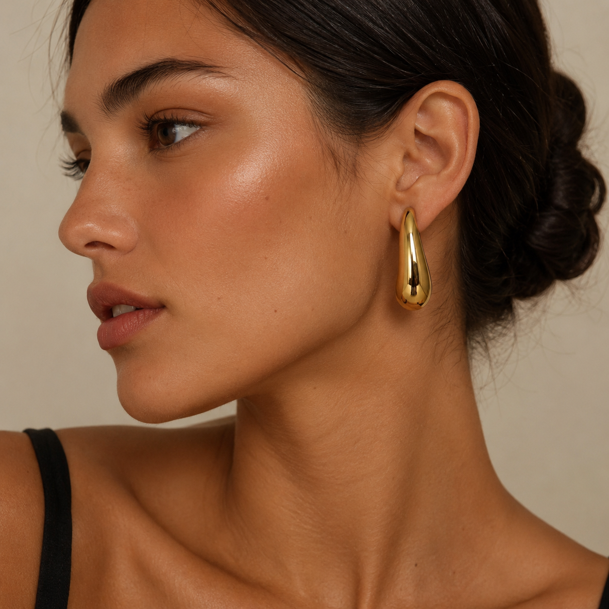 Molten Curve Statement Earrings
