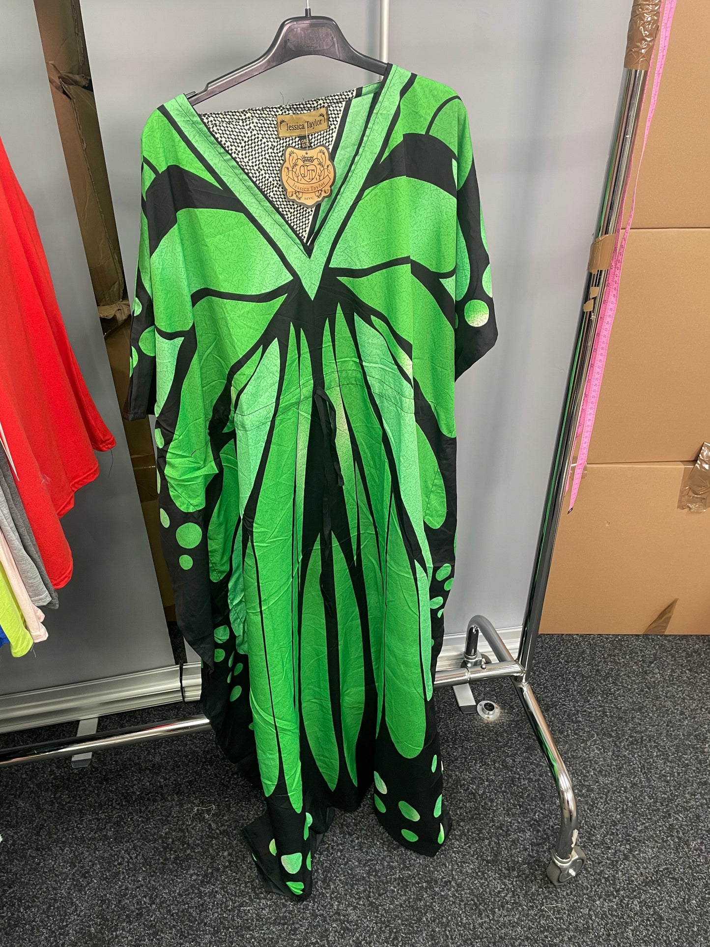Butterfly kaftan with drawstring - One size 10-24