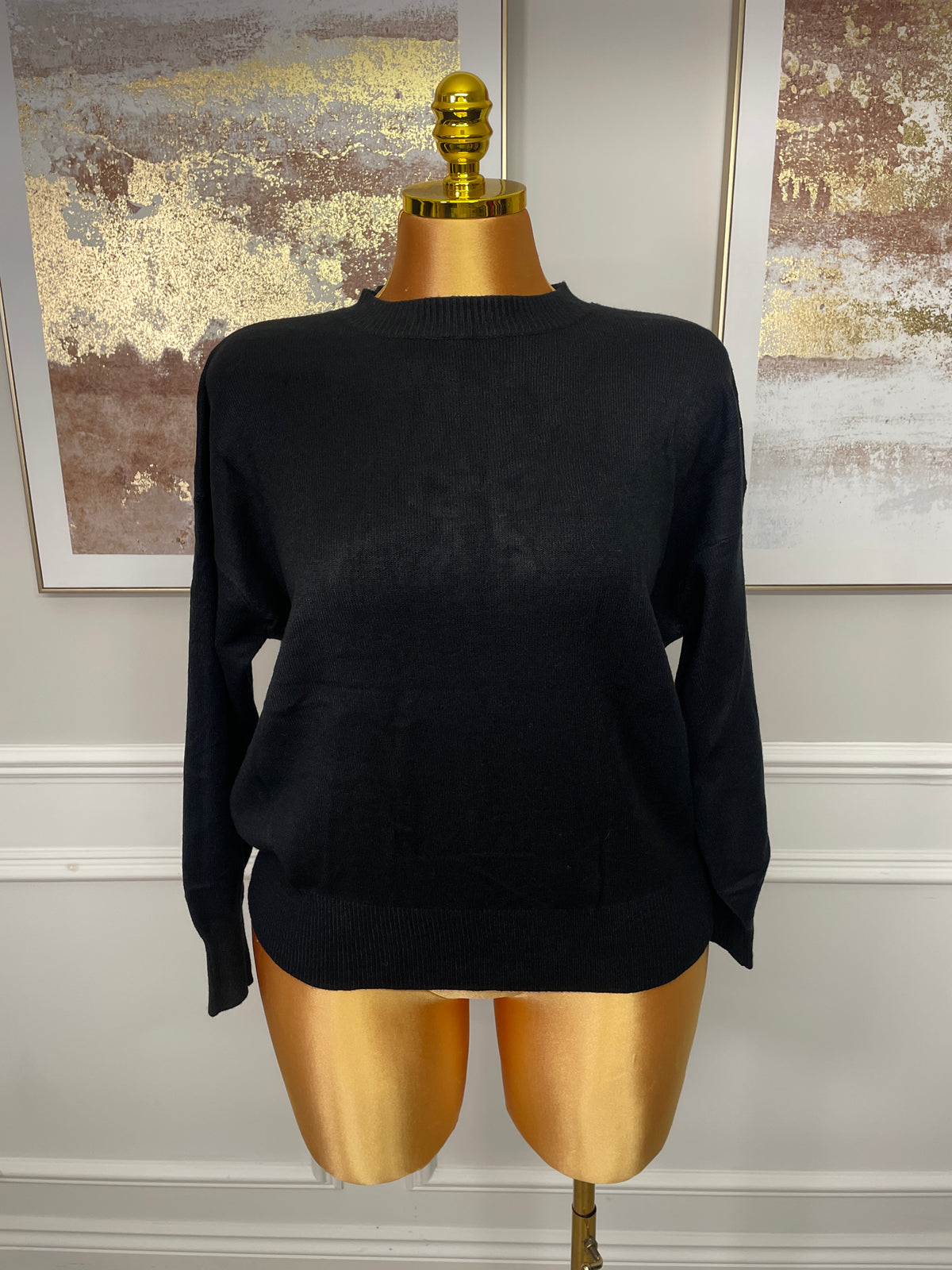 Diamanté Bow Back Knit Jumper - One Size UK10-20 THICC FASHIONS PLUS SIZE CURVE WOMENS